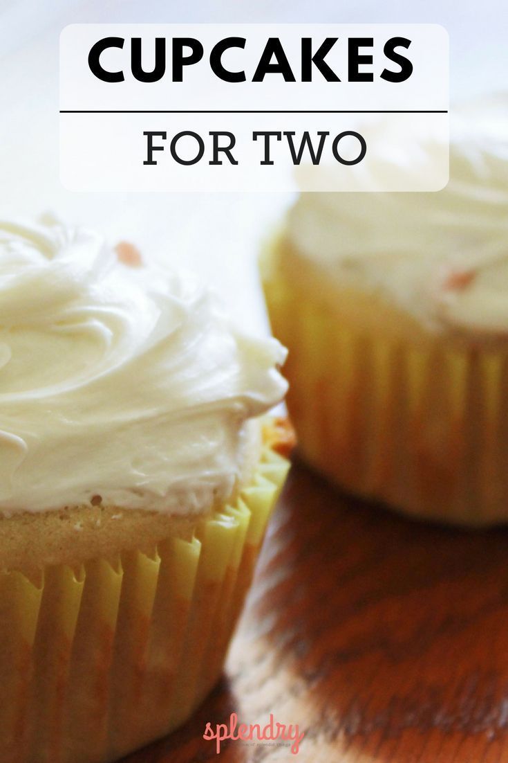 Small Batch: Cupcakes for Two Recipe - Splendry -   19 desserts vanilla ideas