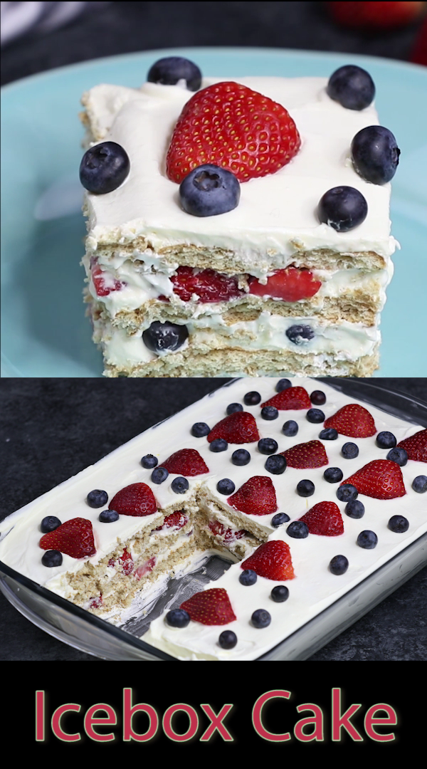 No Bake Summer Berry Icebox Cake -   19 desserts vanilla ideas