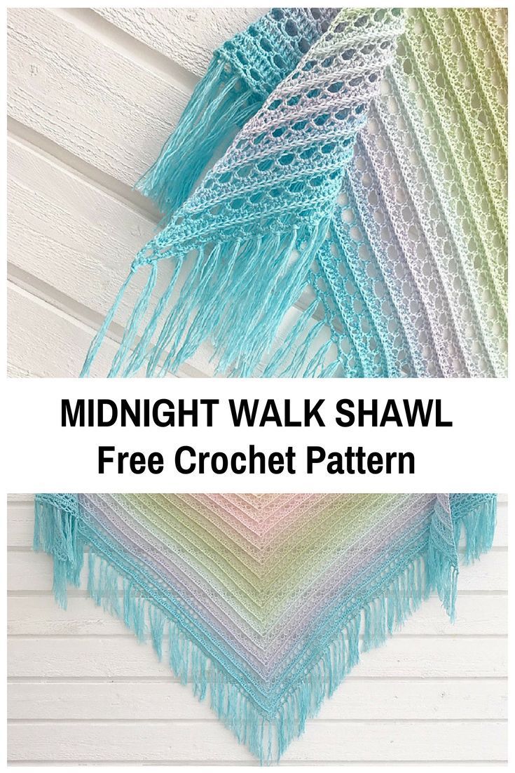 Beautiful Lacy Shawl Crochet Pattern In Pastel Colours - Knit And Crochet Daily -   19 knitting and crochet posts ideas