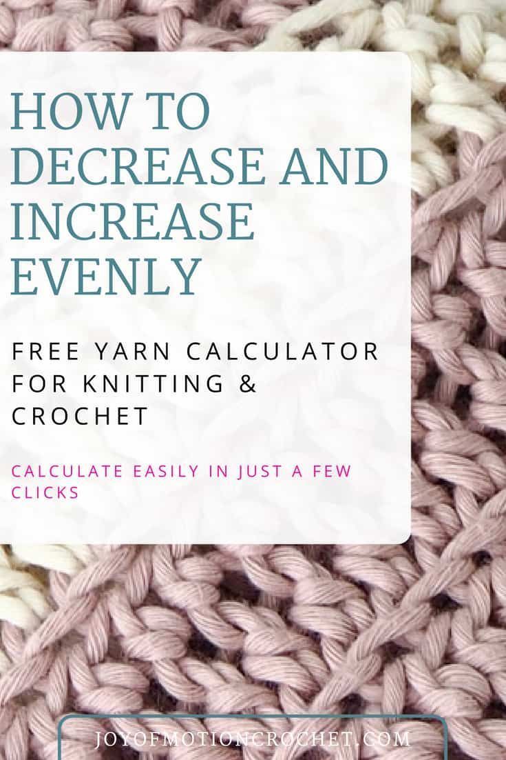 Decrease and Increase Evenly for Crochet and Knitting -   19 knitting and crochet posts ideas