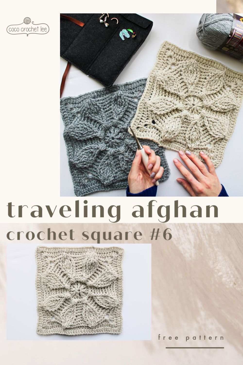 Traveling Afghan Crochet Square #6 -   19 knitting and crochet posts ideas