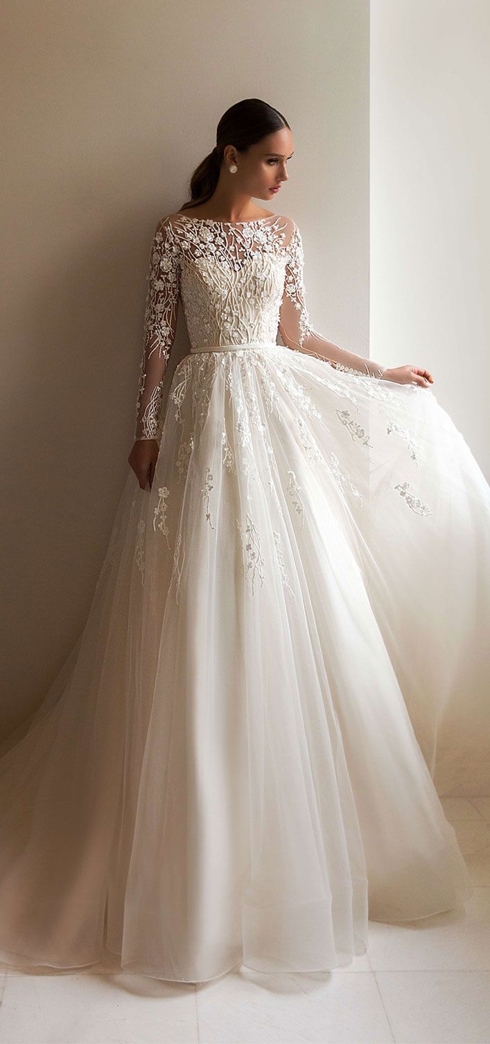 Gorgeous long sleeve wedding dresses for darling brides -   19 wedding Gown with sleeves ideas
