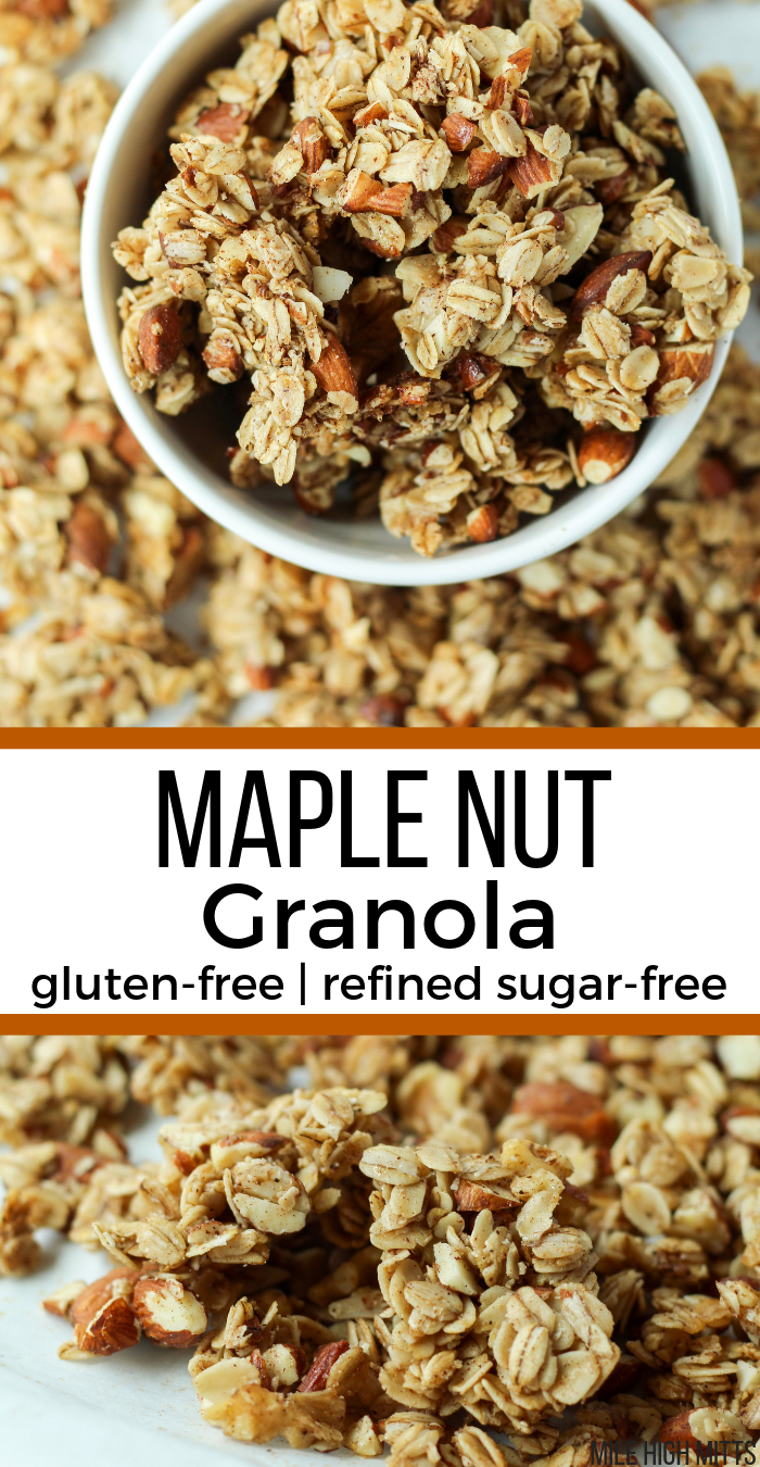 Maple Nut Granola (gluten-free, refined sugar-free) -   20 desserts Coconut maple syrup ideas