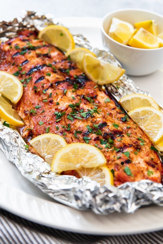 Grilled Soy Brown Sugar Salmon in Foil -   21 healthy recipes For Two brown sugar ideas