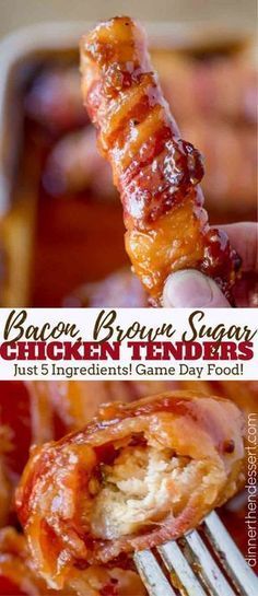 Bacon Brown Sugar Chicken Tenders - Dinner, then Dessert -   21 healthy recipes For Two brown sugar ideas
