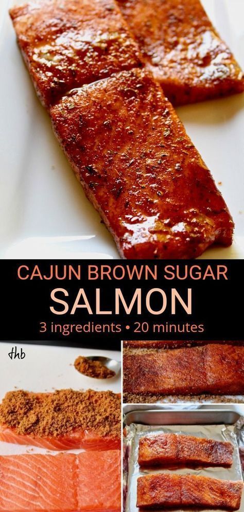 Sweet and Spicy Cajun Brown Sugar Salmon - The Hungry Bluebird -   21 healthy recipes For Two brown sugar ideas