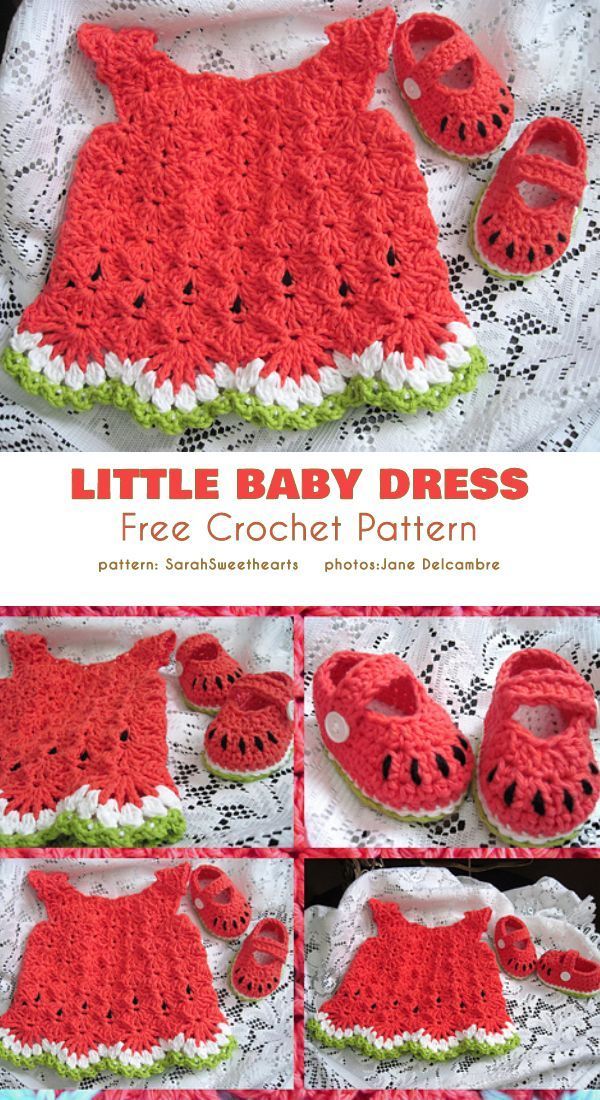 Cute Little Baby Dress Free Crochet Pattern -   21 knitting and crochet Free Patterns kids ideas