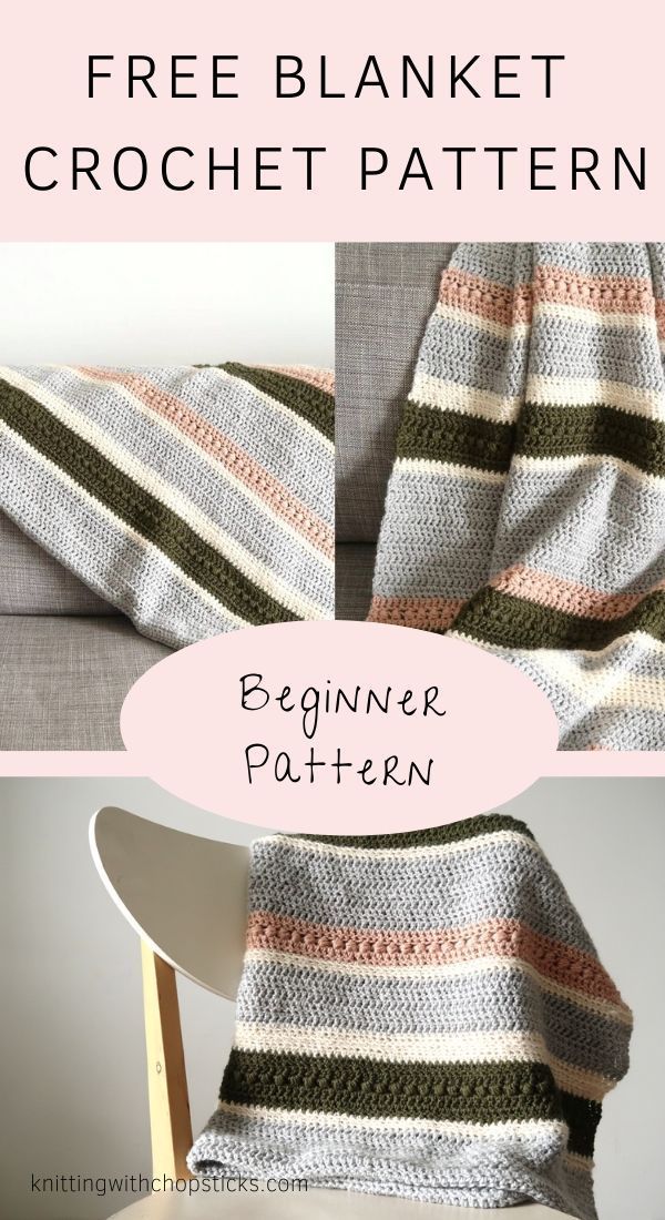 Easy Crochet Blanket Pattern: The Herfst Blanket | Knitting with Chopsticks -   21 knitting and crochet Free Patterns kids ideas