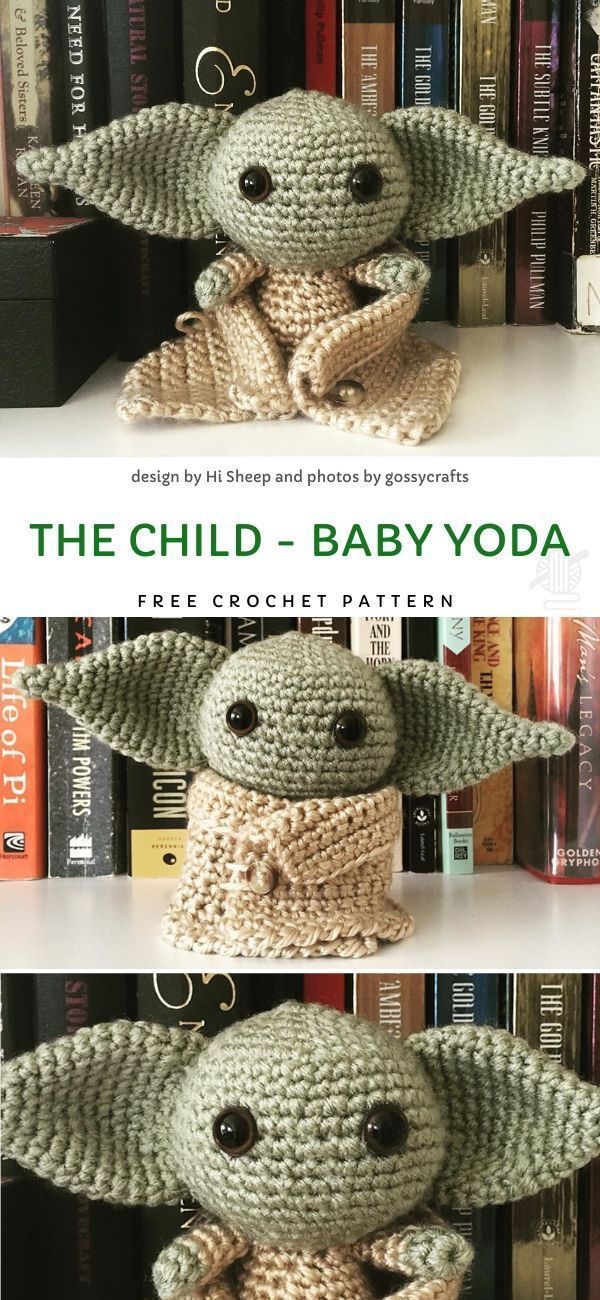 The child - Baby Yoda Free Crochet Pattern -   21 knitting and crochet Free Patterns kids ideas