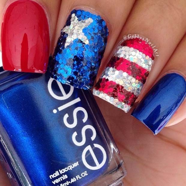 41 Best 4th of July Nails to Celebrate in Style | Page 4 of 4 | StayGlam -   14 4th of july nails ideas