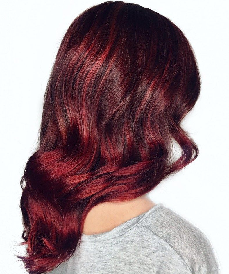 50 Beautiful Burgundy Hairstyles - Hair Adviser -   14 burgundy hair Auburn ideas