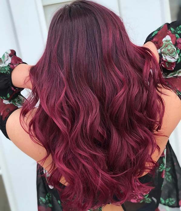 43 Burgundy Hair Color Ideas and Styles for 2019 | Page 3 of 4 | StayGlam -   14 burgundy hair Auburn ideas