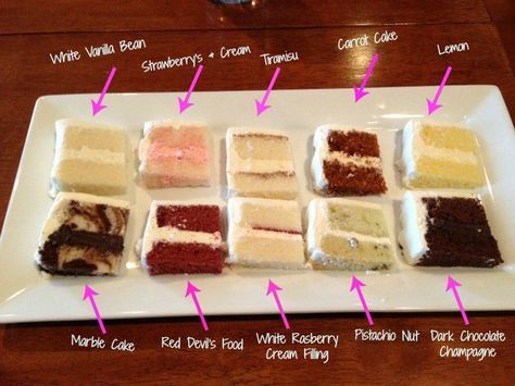 15 cake Flavors chart ideas