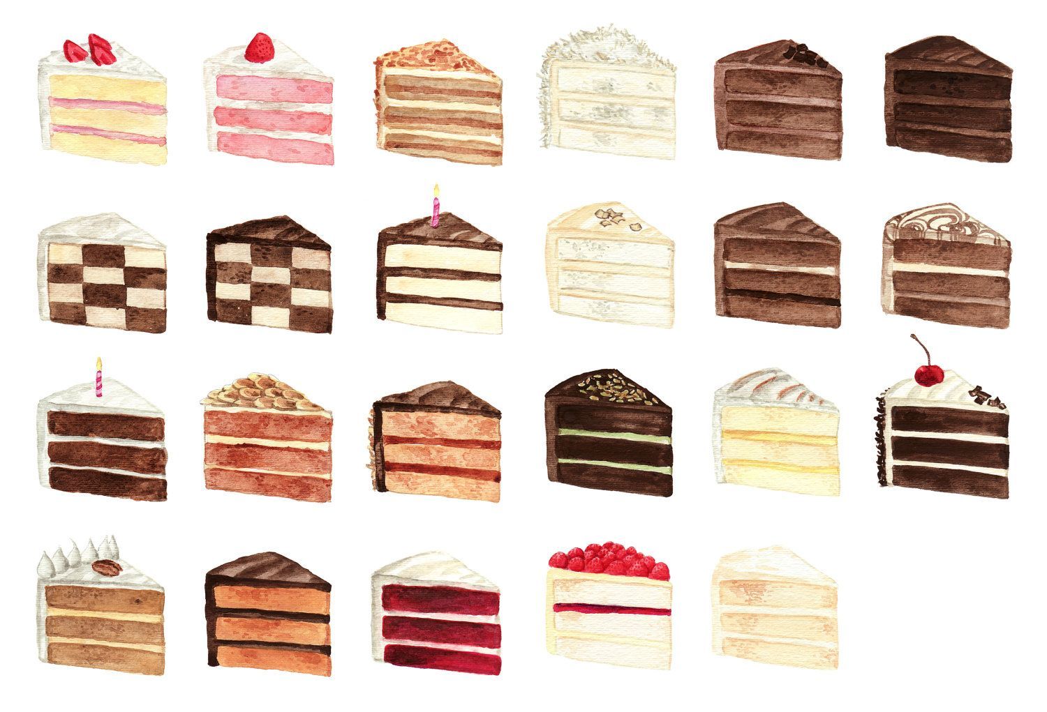 15 cake Flavors chart ideas