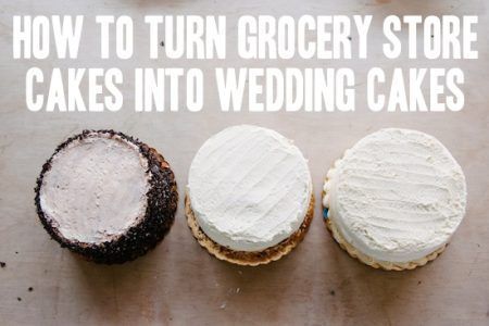 How To: A Trio of Grocery Store Wedding Cakes | A Practical Wedding -   15 cake Wedding diy ideas