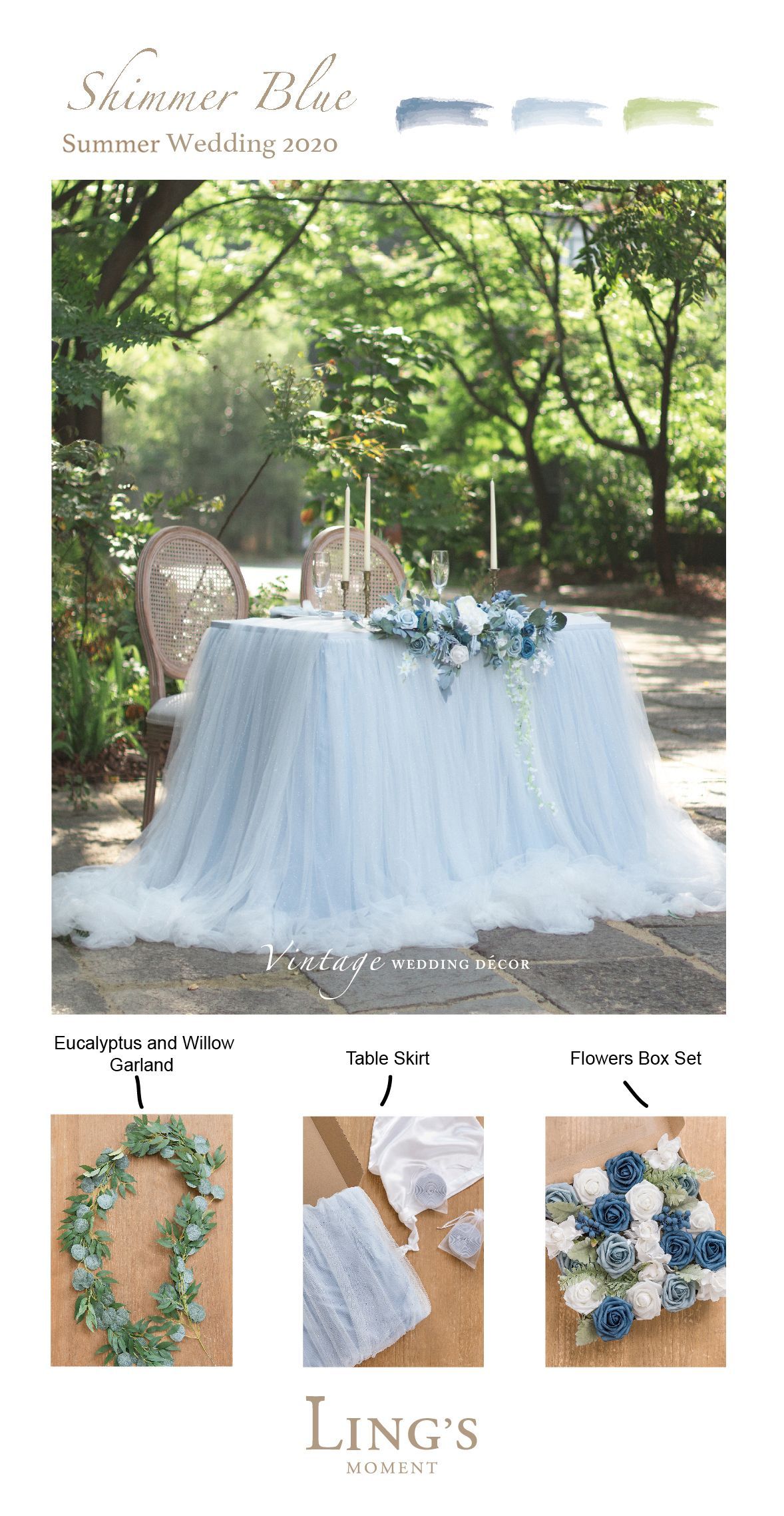 wedding table decor -   15 wedding Blue arch ideas