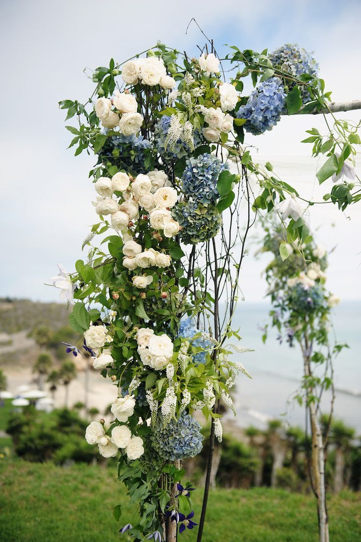 Actress Melissa Claire Egan's Rustic-Chic Wedding in Santa Barbara -   15 wedding Blue arch ideas