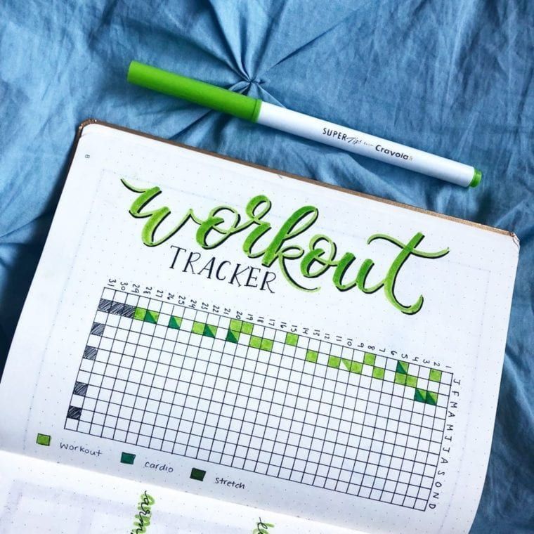 16 fitness Journal doodles ideas