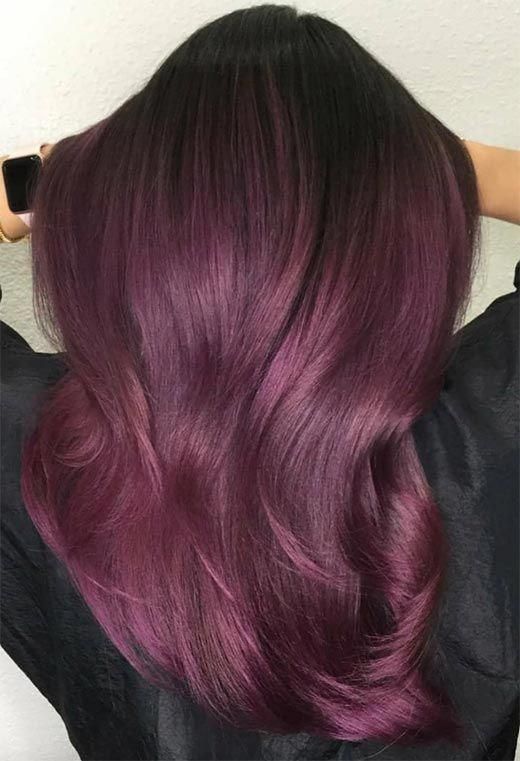 Your Plum Hair Color Guide: 57 Posh Plum Hair Color Ideas & Dye Tips -   16 plum hair Burgundy ideas