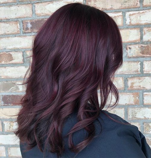 Top 30 Burgundy Hair Color Shades of 2020 -   16 plum hair Burgundy ideas
