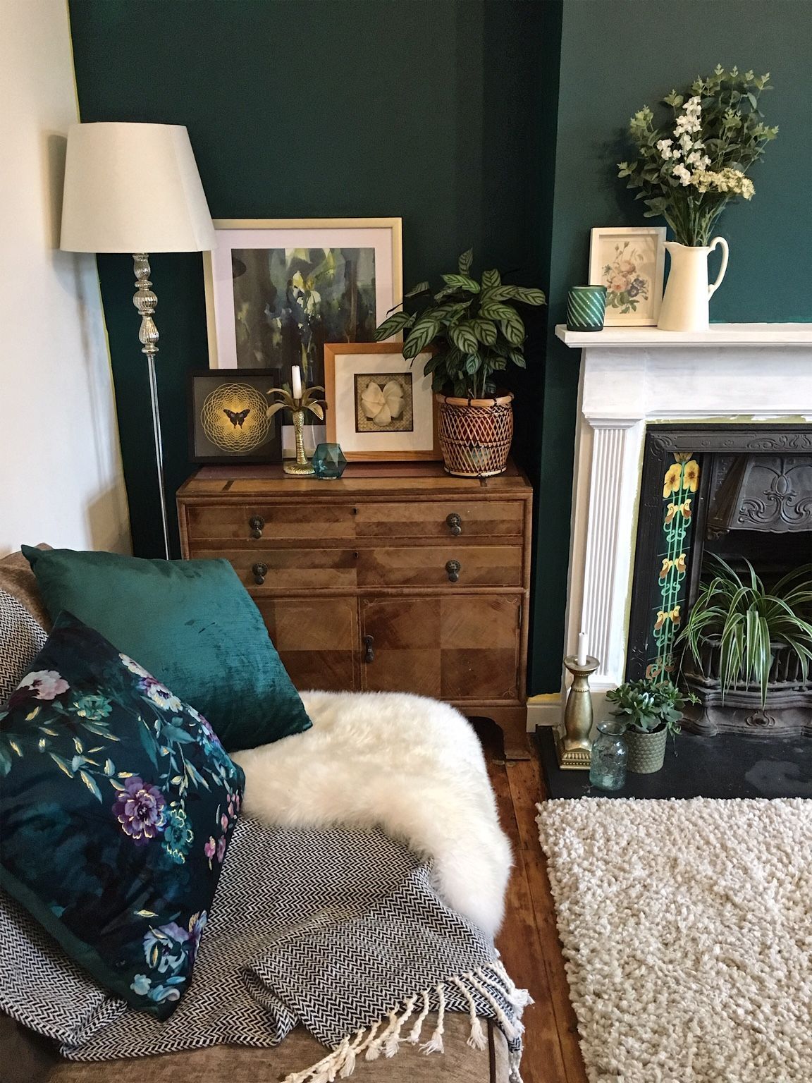 How To Use Dark Green in Your Living Room - Melanie Jade Design -   16 room decor Green home ideas