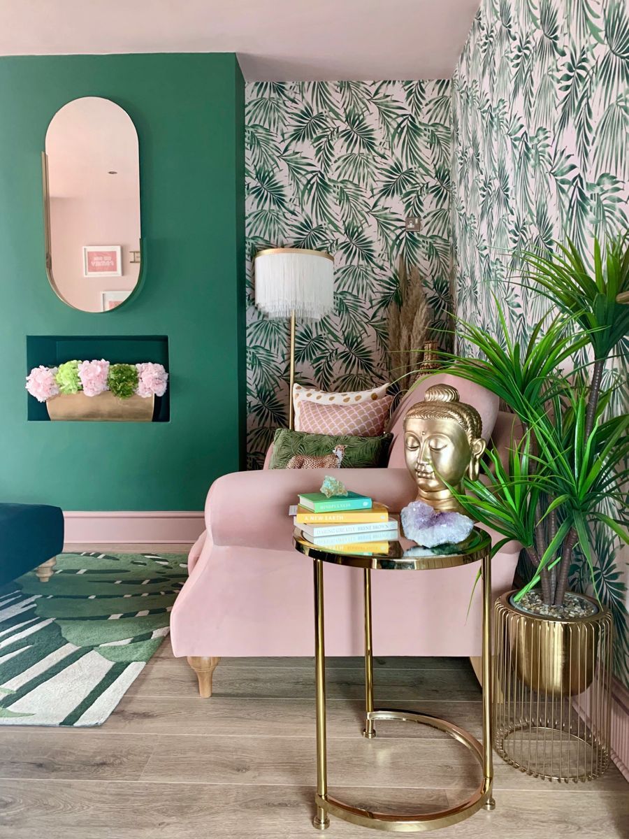Pink and green decor -   16 room decor Green home ideas