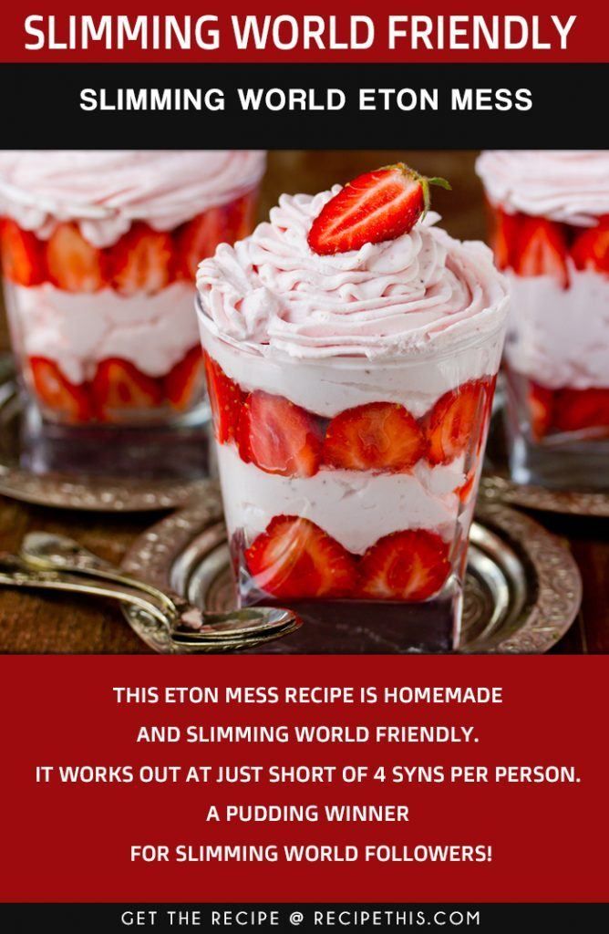 Slimming World Eton Mess | Recipe This -   17 cake Healthy slimming world ideas