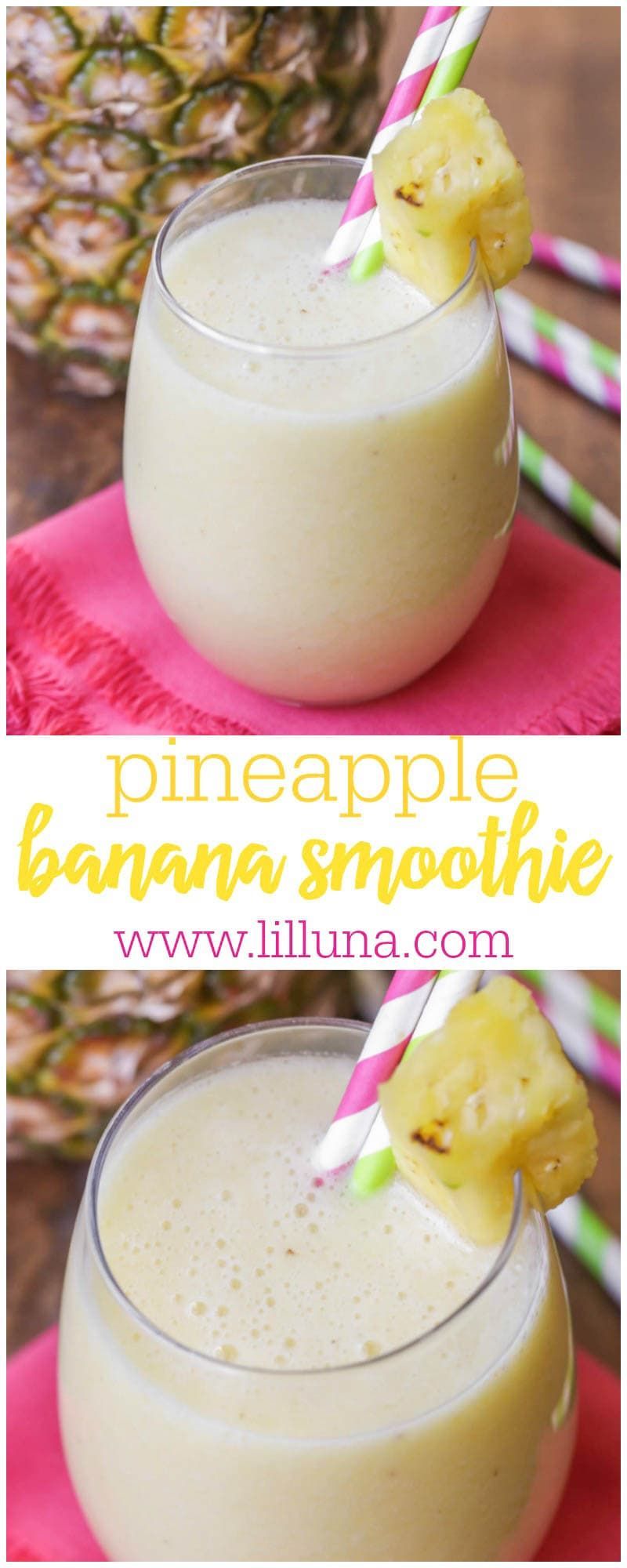 Family-Favorite Banana Smoothie Recipe with Pineapple | Lil' Luna -   17 diet Juice bananas ideas