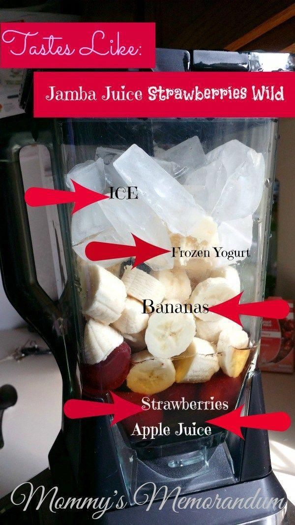 Copy Cat Jamba Juice Strawberries Wild Smoothie Recipe -   17 diet Juice bananas ideas