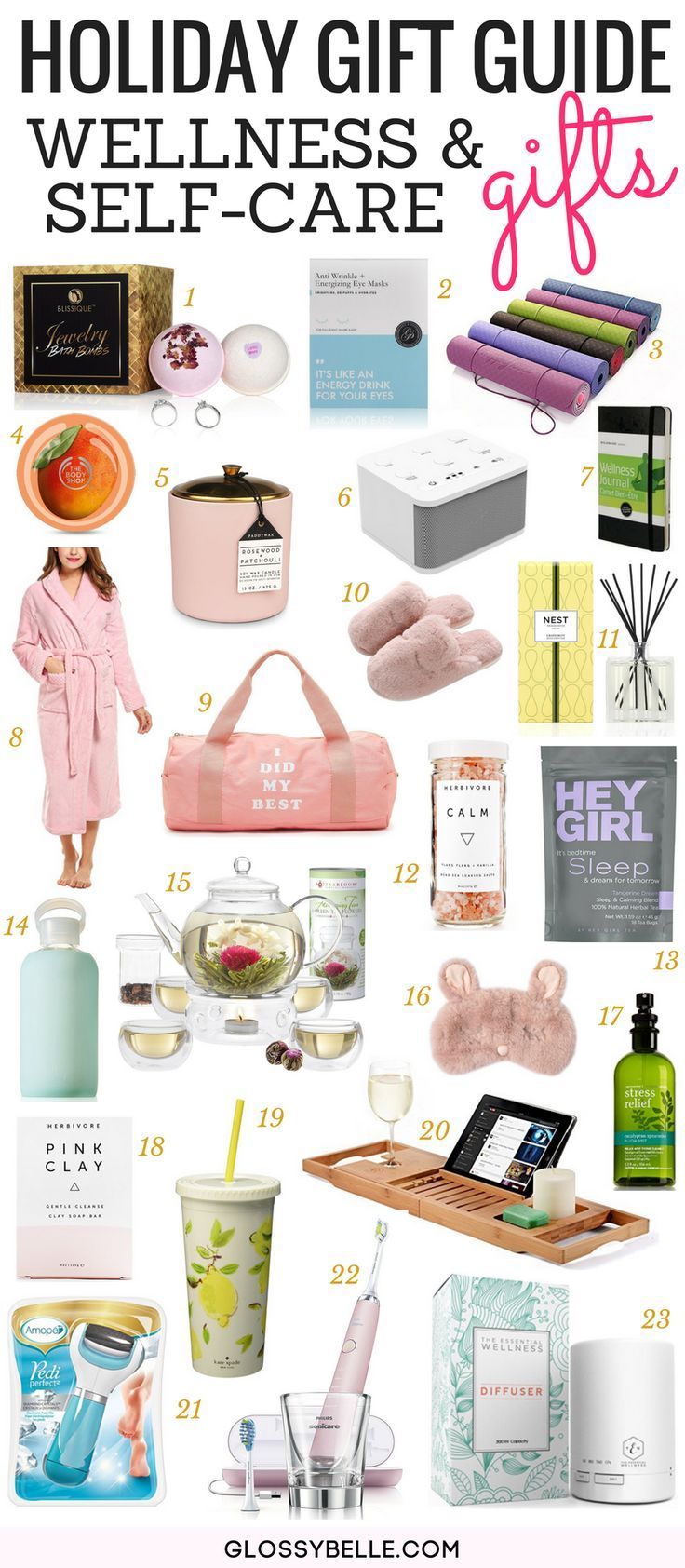 40 Thoughtful Self-Care & Wellness Gifts – Glossy Belle -   17 holiday Gifts for girls ideas