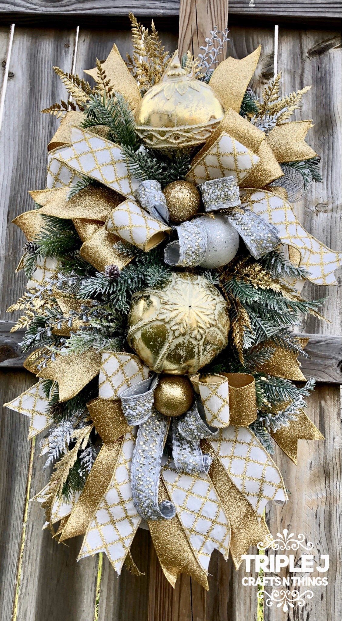 Christmas Swag for front Door, Christmas Wreath, Christmas Swag, Christmas Door Hanging, Holiday Wreath, Holiday Swag, Winter Wreath, Swag -   17 holiday Wreaths gold ideas