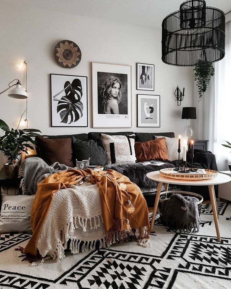 70 romantic bohemian style living room decor design ideas to inspire you 19 | Bohemian living room decor, Modern boho living room, Fall living room decor -   17 room decor Bohemian dream homes ideas