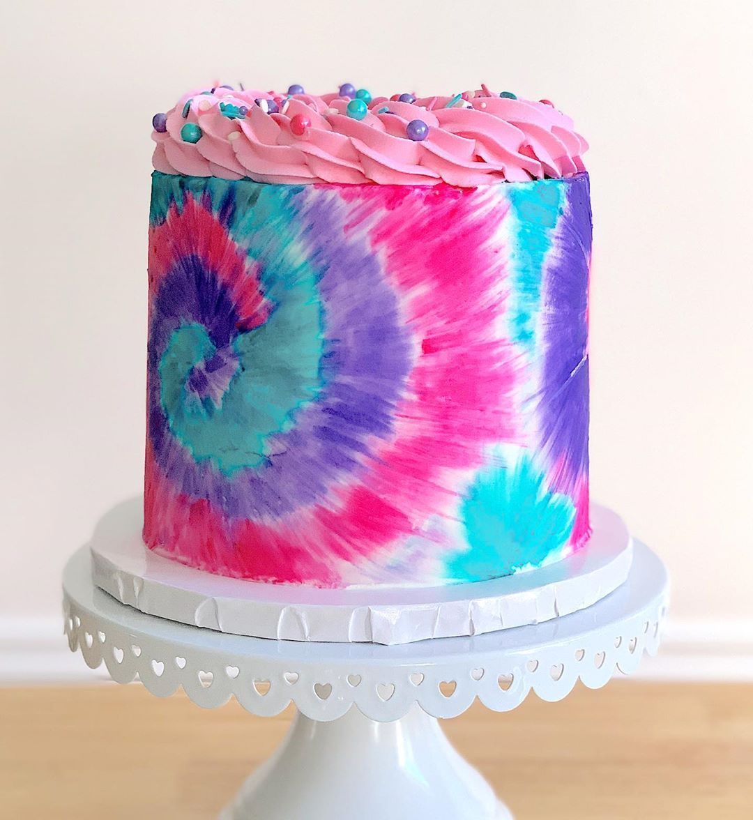 Southern Sprinkles Cakery on Instagram: “Tie dye...all day every day!! рџ’њрџ’™рџ’—рџ¤© Anyone else obsessed with the tie dye trend right now as much as I am?! I love how bright and vibrant…” -   18 cake Unicorn tie dye ideas