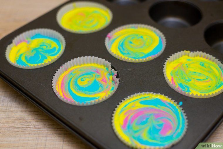 How to Make Tie Dye Cupcakes: 12 Steps (with Pictures) -   18 cake Unicorn tie dye ideas