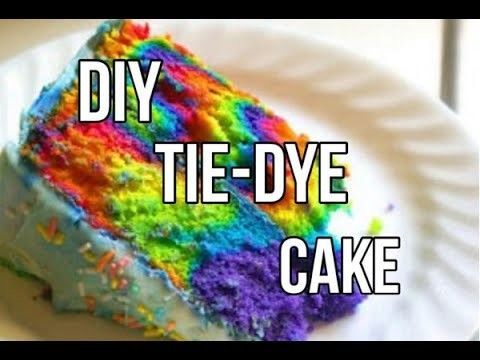 How To Make A Tie-Dye Cake! -   18 cake Unicorn tie dye ideas