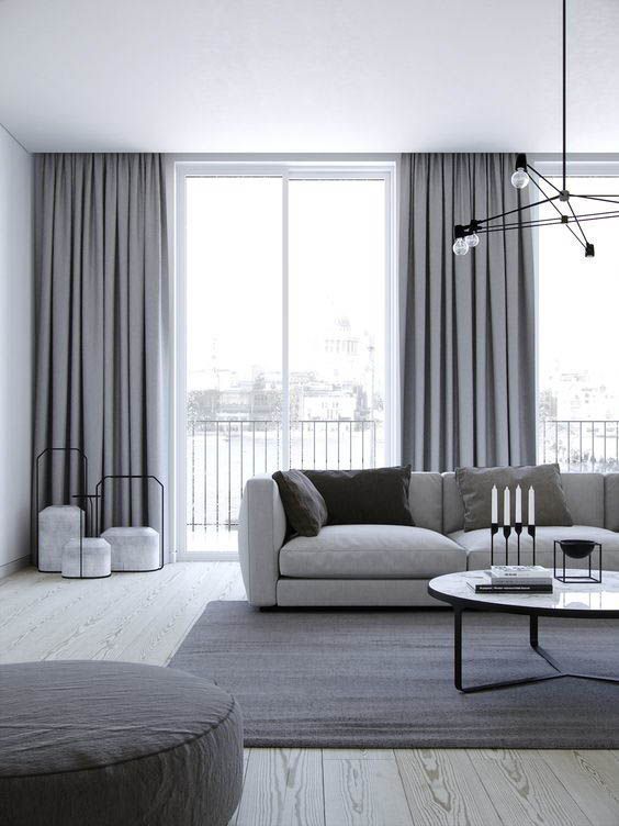 18 room decor Grey curtains ideas