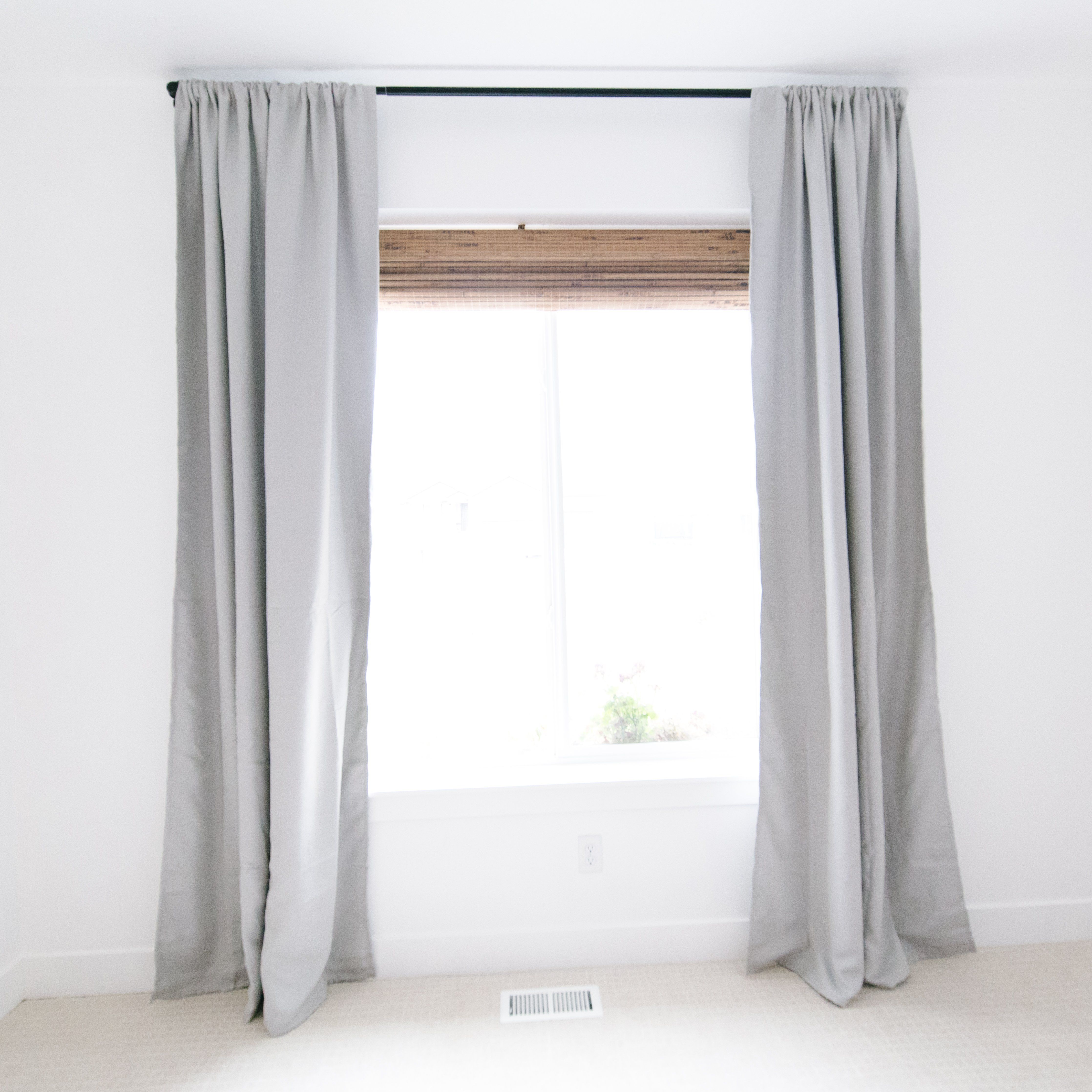 Light Grey Blackout -   18 room decor Grey curtains ideas