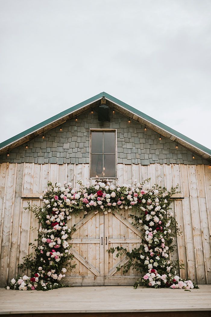 Wild Alaskan Beauty and Pink Peonies Come Together for a Rustic Bar n Wedding -   19 barn wedding Inspiration ideas