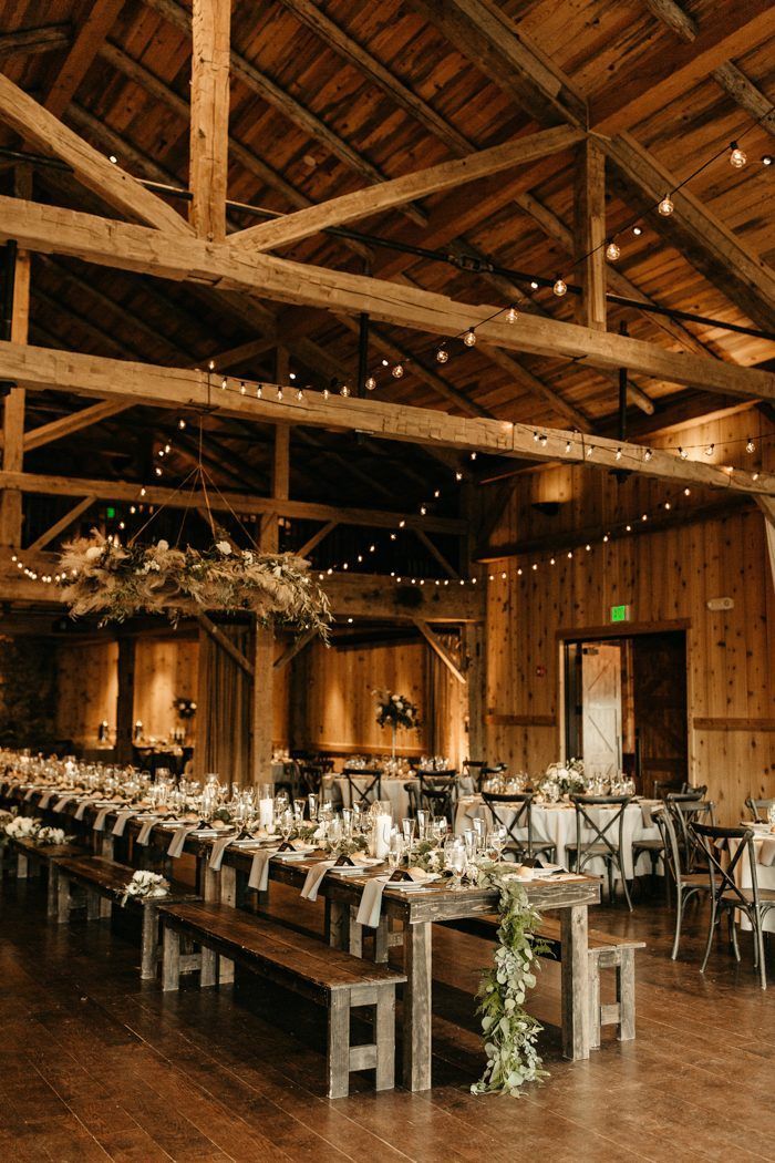 Bohemian Chic Mountain Wedding at Devil's Thumb Ranch | Junebug Weddings -   19 barn wedding Inspiration ideas