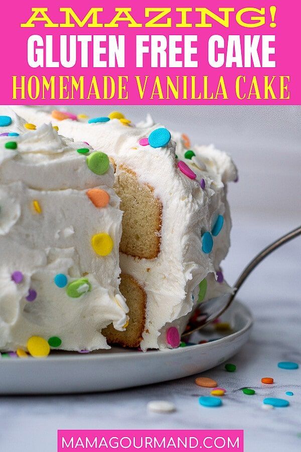 Fluffy & Moist Gluten Free White Cake -   19 desserts Cake vanilla ideas