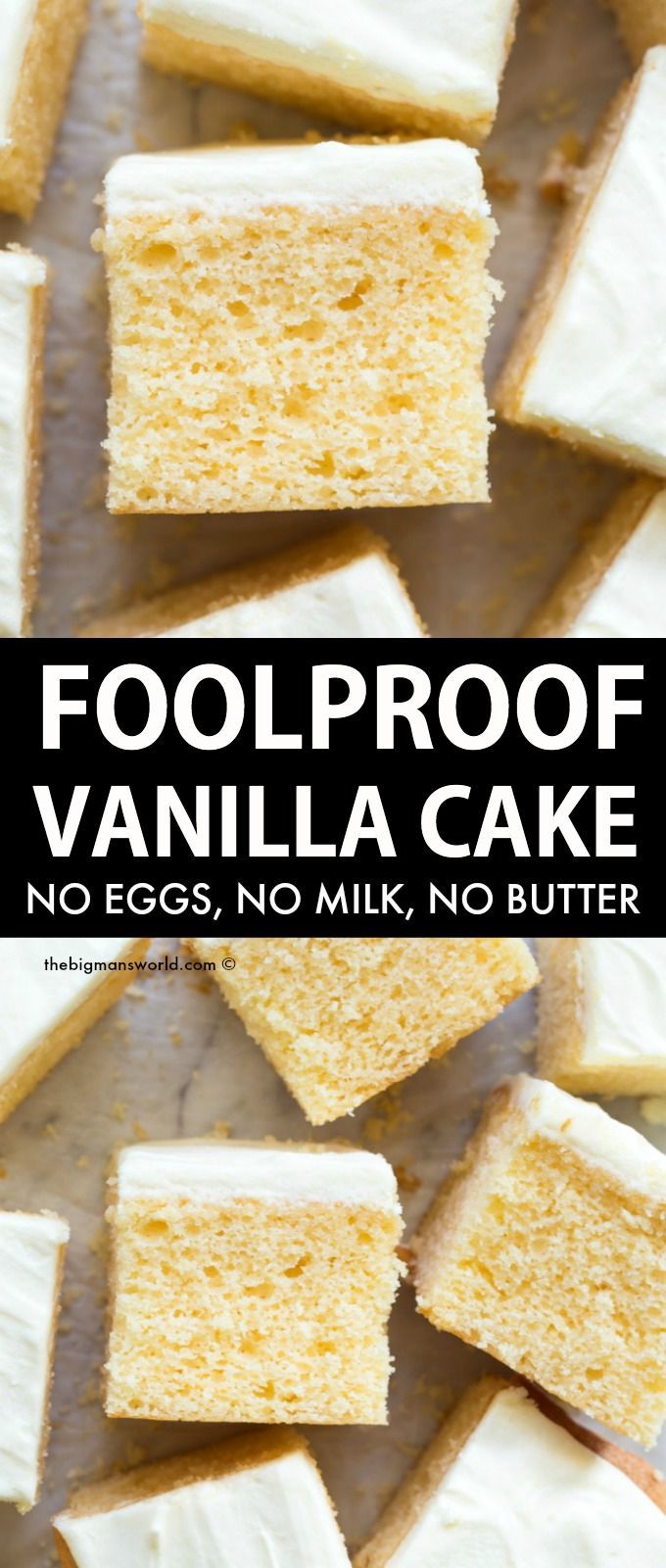 Foolproof Vanilla Cake (No eggs, No milk, No Butter!) -   19 desserts Cake vanilla ideas
