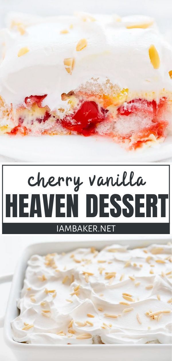 Cherry Vanilla Heaven Dessert -   19 desserts Summer unique ideas