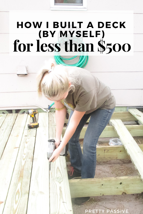 How I Built my DIY Floating Deck for less than $500 -   19 diy projects Backyard decks ideas