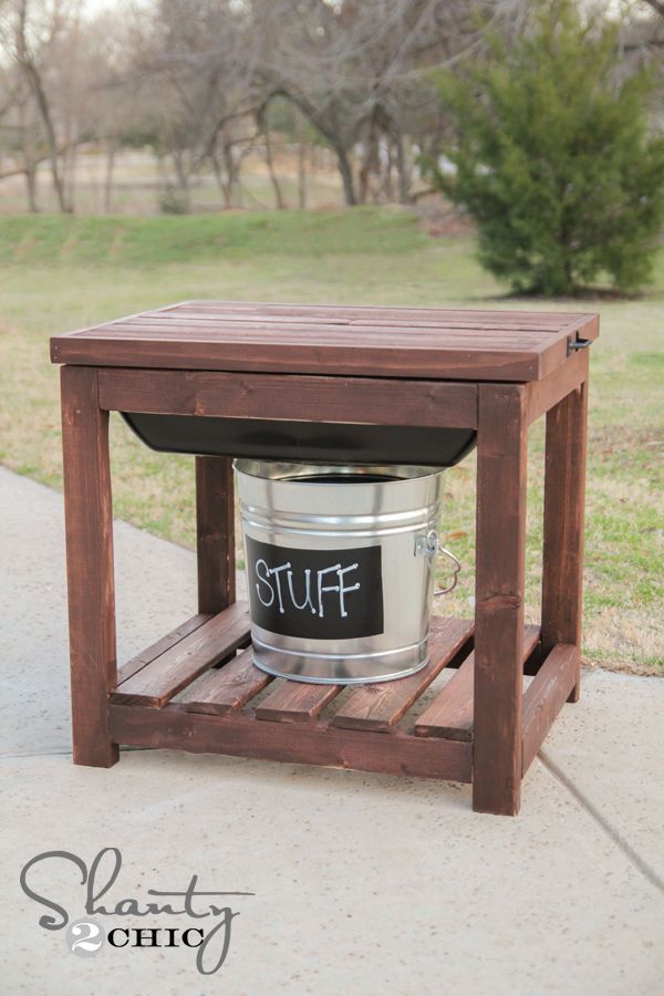 DIY Sandbox Table - Shanty 2 Chic -   19 diy projects With Wood water ideas