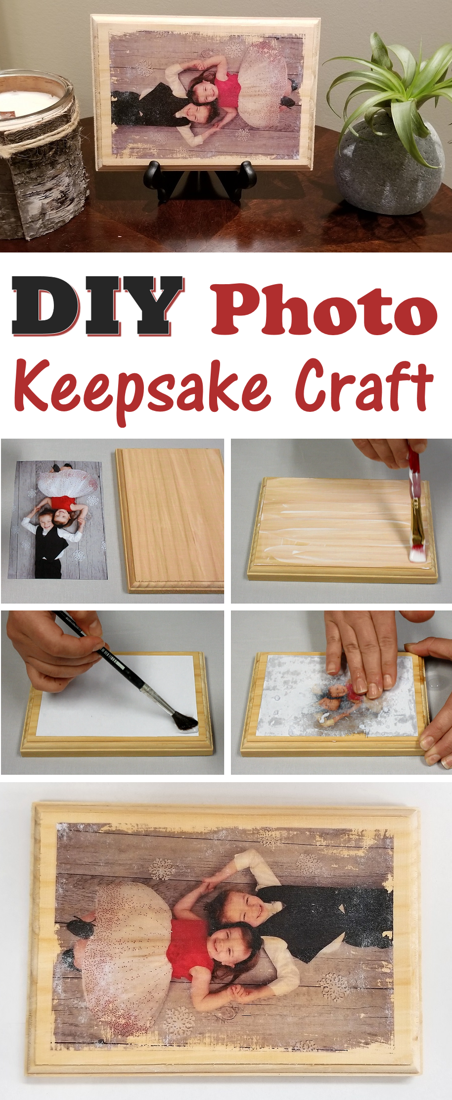 DIY Wood Photo Transfer Keepsake Craft - S&S Blog -   19 diy projects With Wood water ideas