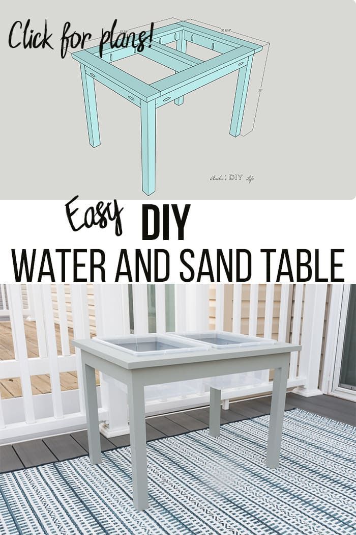 Easy DIY Water Table Plans - Learn how to make for less than $20! -   19 diy projects With Wood water ideas