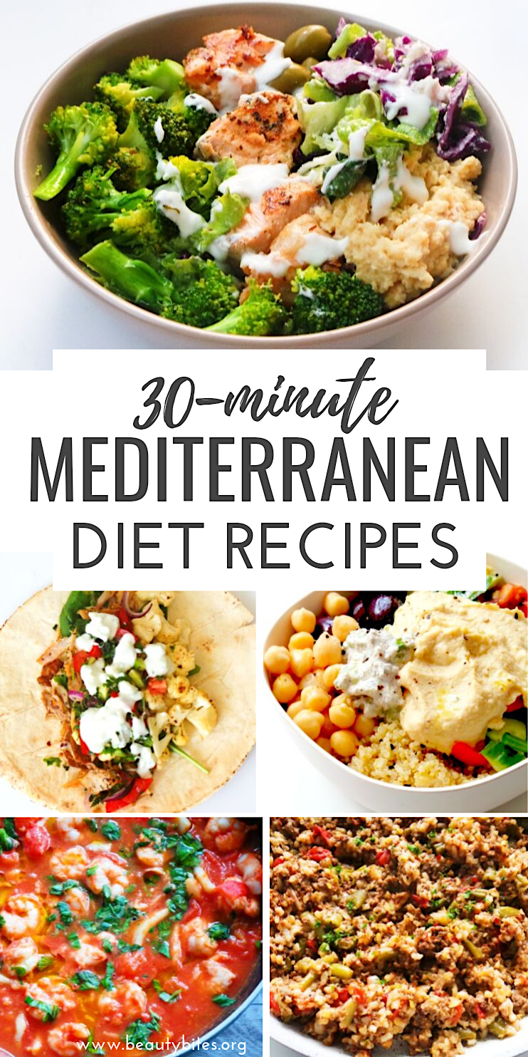 30 Mediterranean Diet Recipes That Take 30 Minutes Or Less - Beauty Bites -   19 fitness Diet clean eating ideas