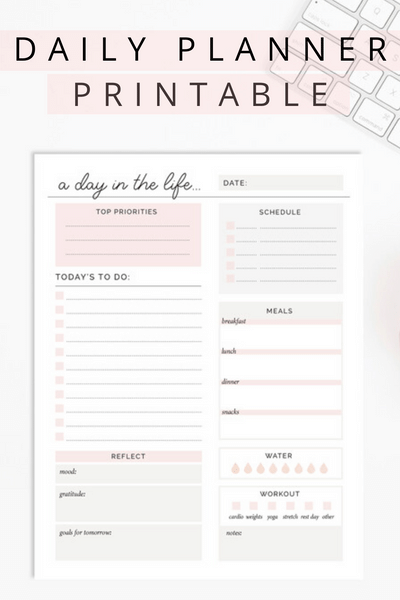 Daily Planner Printable | To Do List Printable | Meal Planner | Fitness Planner | Fitness Tracker | -   19 fitness Goals planner ideas