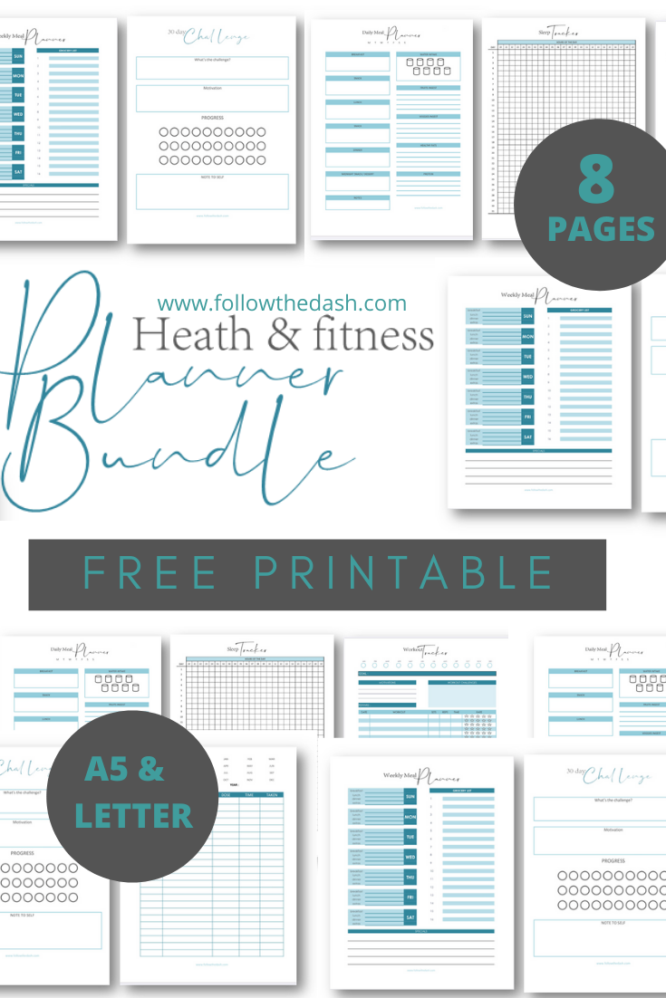 19 fitness Goals planner ideas