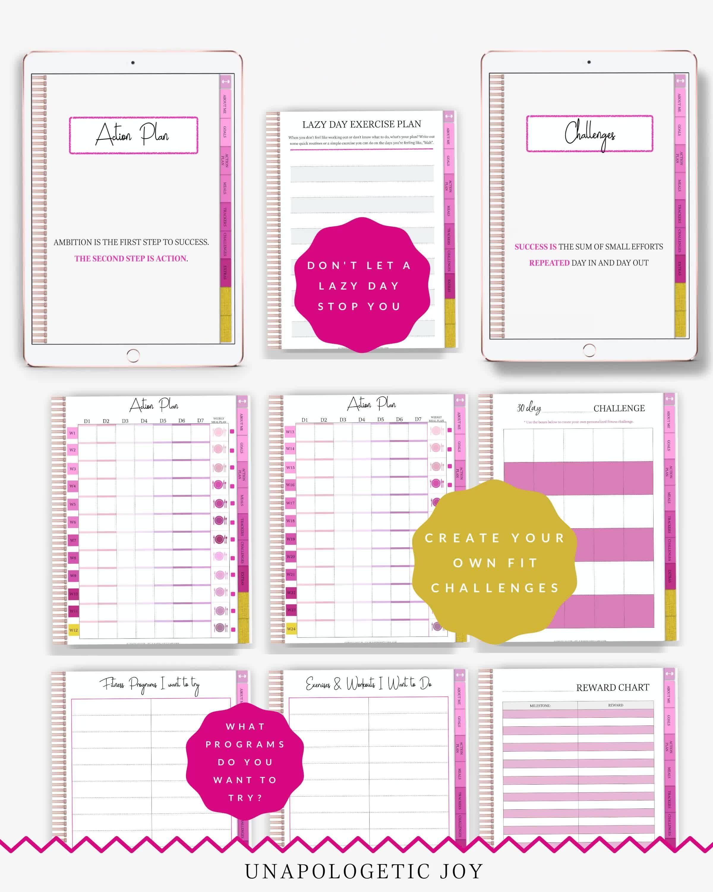 19 fitness Goals planner ideas